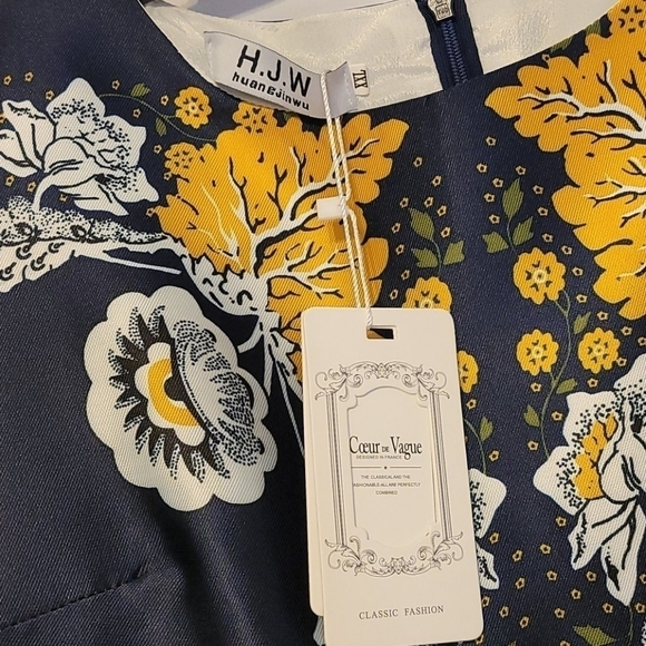 COUER De Vague Fit And Flare Floral Dress - Picture 6 of 11